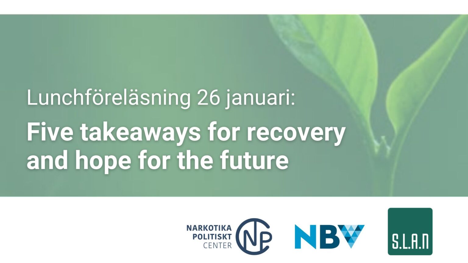 Lunchf&ouml;rel&auml;sning om Recovery