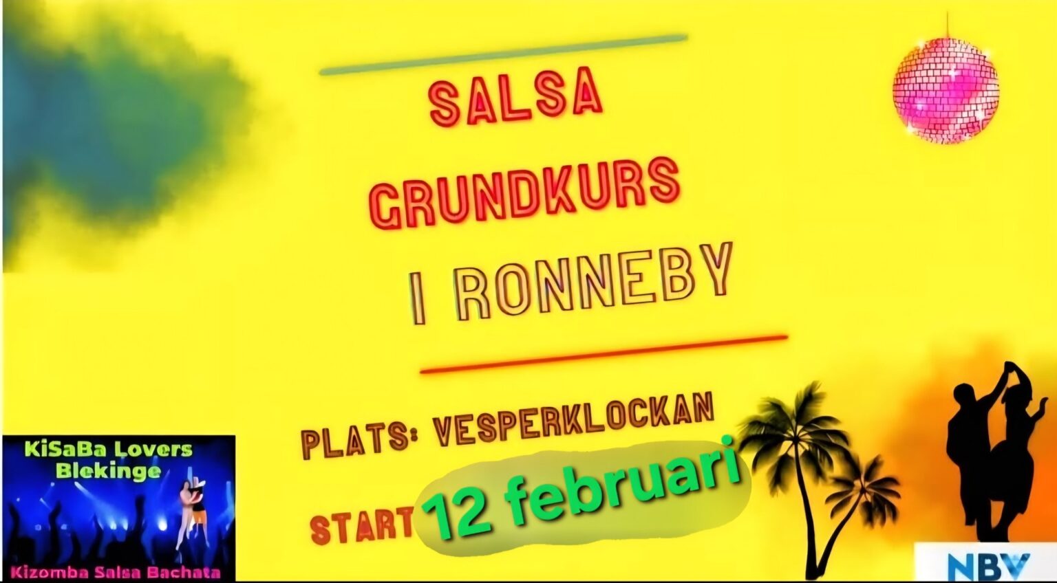 Kubansk salsa: grundkurs i Ronneby