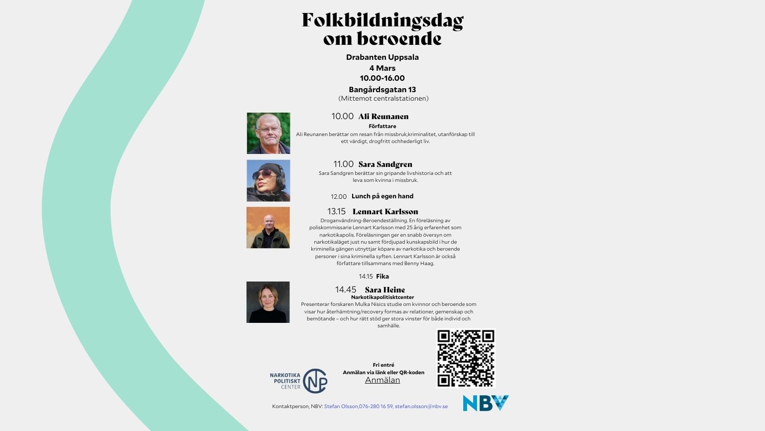 Folkbildningsdag om beroende