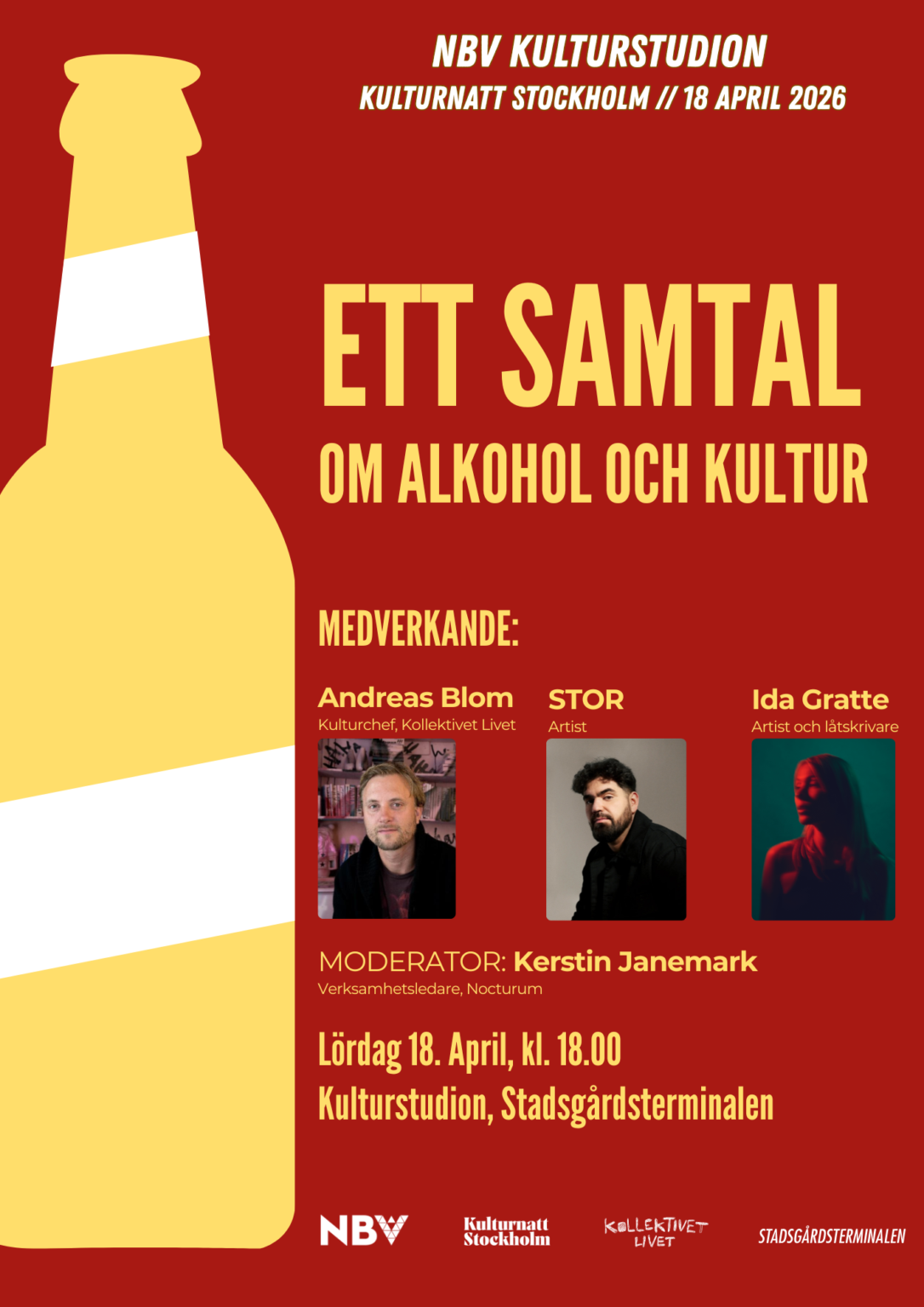 Ett samtal om alkohol och kultur - NBV Kulturnatt