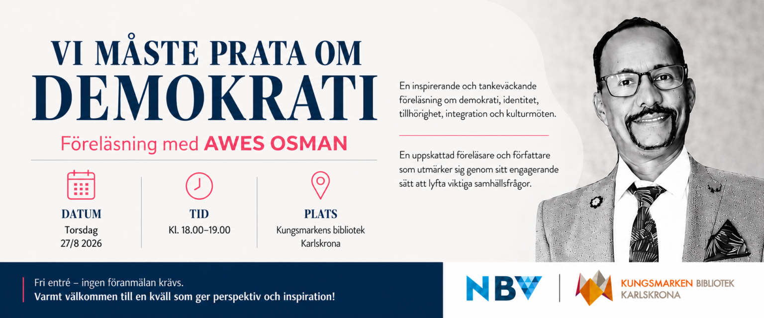 Vi m&aring;ste prata om demokrati &ndash; en kv&auml;ll med Awes Osman