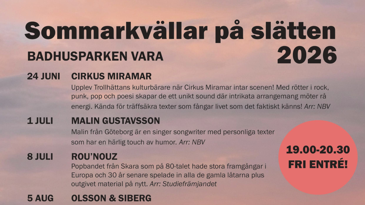 Konsert - Malin Gustavsson