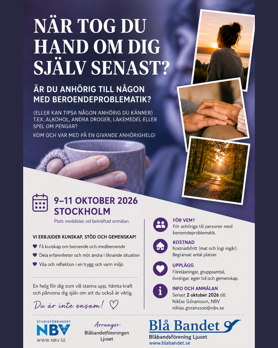 Anh&ouml;righelg med Bl&aring;bandsf&ouml;reningen Ljuset