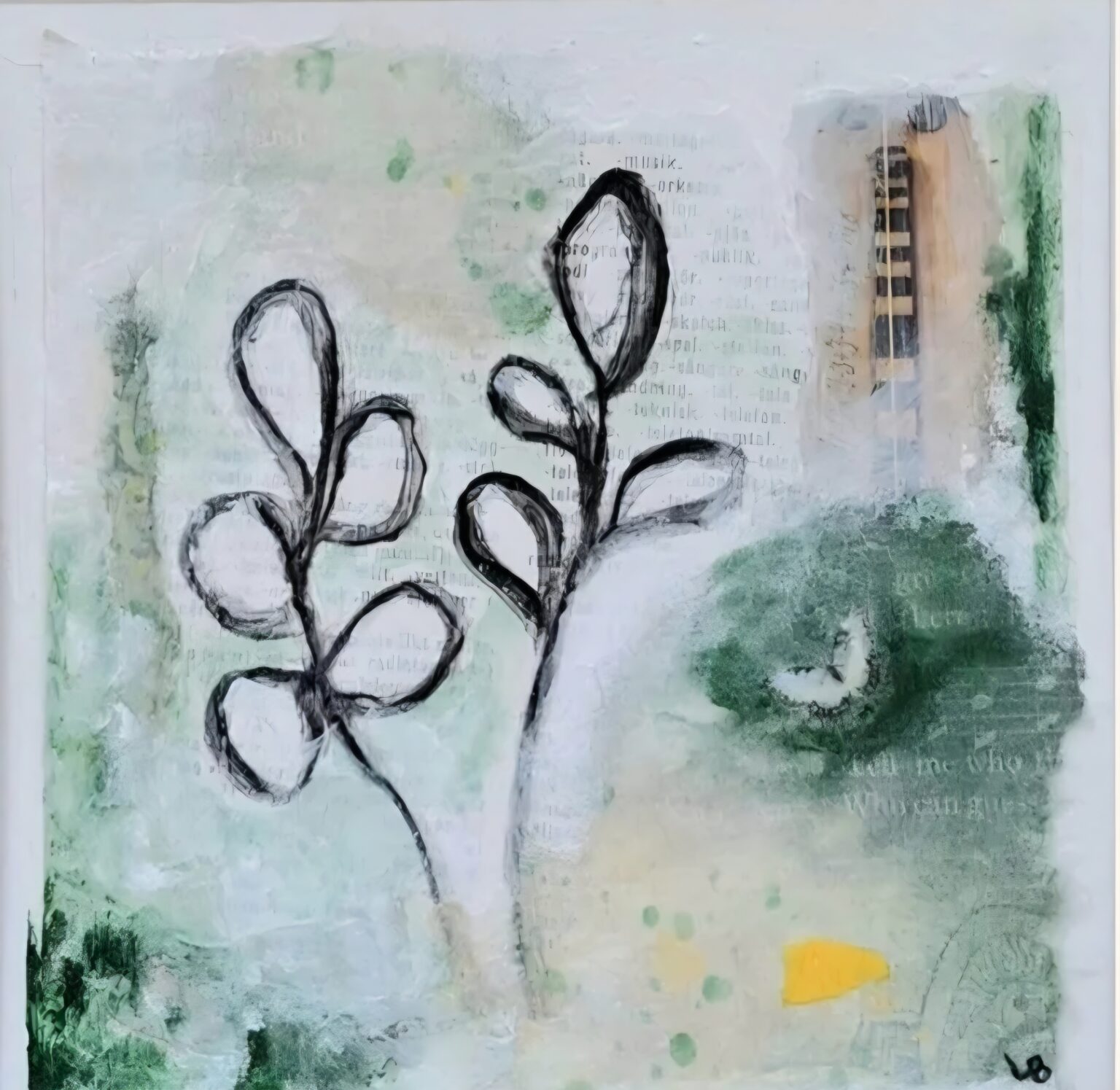 H&ouml;stworkshop med Akryl/Mixed media